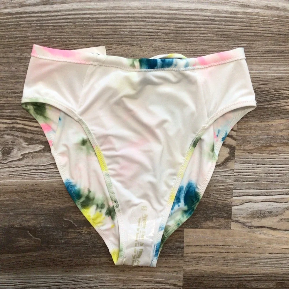 Old Navy The Tie Up French Multi Tie Dye Bikini Bottom Small NWT